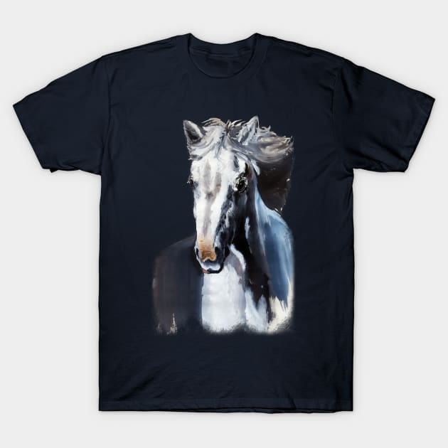 Horse Ghost from the Dark T-Shirt by BluedarkArt